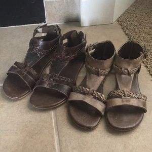 Roan posey sandals (2 pairs!)